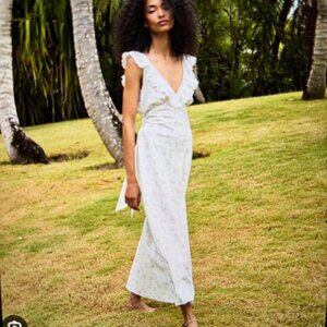 DOEN Sz L Lucette Dress in Cottage Grove Floral Print